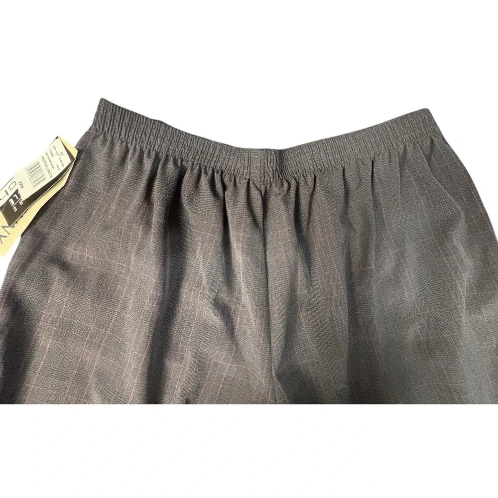 Vintage Donnkenny Woman Size 22W Black Red Plaid Dress Slacks Elastic NWT - Picture 7 of 14